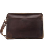 FMURY Wallet Man Crazy Horse Leather Clutch Retro Layer Cowhide Bag