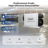 ALORAIR 90 Pints Whole House Dehumidifiers, Sentinel WHD100