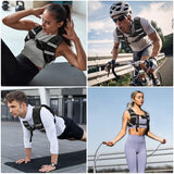 Zeerun Weighted Vest for Women & Men with Reflective Stripe and Adjustable Buckle, Comfortable & Durable Rucking Vest for Walking, Running & Strength Training, 10LBS-Black