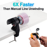 Fishafy Motorized Fishing Line Winder with Adjustable Tension Brake - Muti-Speed Electric Line Spooler for Fishing Reels, Fishing Gifts Designed Specifically for Fish Enthusiasts