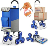 uper Loading Stair Climber 220 lbs Capacity, Grocery Foldable Trolley with Extra Large
