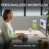 Logitech Wave Keys Wireless Ergonomic Keyboard with Cushioned Palm Rest, Comfortable Natural Typing