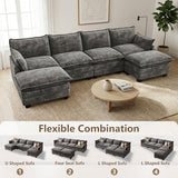 Modular Sectional Couch for Living Room, U Shaped Comfy Sofa