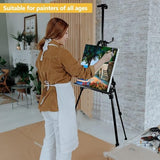 Easel Stand for Painting and Sign - Aluminum Metal Artist Tripod Adjustable Easels for Display Height from 21 to 61Inches