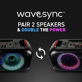 Dolphin Boombox Portable Bluetooth Speaker - Crisp Sound - Dual 6.5" Woofer, 1" Tweeter