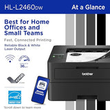 Brother HL-L2460DW Wireless Compact Monochrome Laser Printer with Duplex