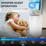 Whynter ARC-110WD 11,000 BTU (5,900 BTU SACC) Portable Air Conditioner, White