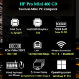 HP Pro Mini 400 G9 Desktop Computer, Intel i5-12500T, 16GB RAM, 512GB SSD