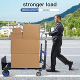 3 in1 Heavy Duty Convertible Hand Truck Dolly Cart, Folding Trolley Cart with Wheels