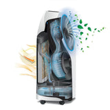 Delonghi Portable Evaporative Cooler, White (Renewed)