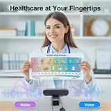 C980 PRO 3-in-1 4K Webcam with Microphone and Speaker, 60°-98° Wide Angle Webcam w/ 4 Noise Cancel Mics, 2 Speakers, Fixed Focus