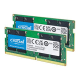 Crucial 32GB DDR4 RAM Kit (2x16GB), 3200MHz (PC4-25600) CL22 Laptop Memory, SODIMM 260-Pin