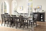 Kitchen Furniture Set 11Ps Casual Solid Wood Dining Table Set