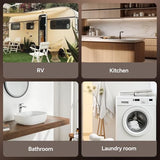 Ranein 2.5 Gallons Electric Mini Tank Water Heater, 120V, Instant Hot Water for Point of Use, Easy Installation, Compact Under Sink Design, Floor Mounting, Idea for Daily Use of Kitchen and Bathroom