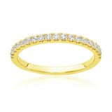 Oseew Lab Grown Diamond Wedding Band For womens Stackable Bands and Wedding Rings(yellow gold)