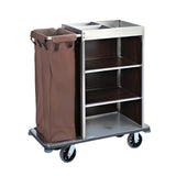 OTQEFTN Janitorial cart,Hotel Cart, Cleaning Caddy with Wheels, foHousekeeping, Custodian