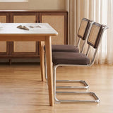 Rattan Dining Chairs, Velvet Fabric Dining Chairs Set of 6