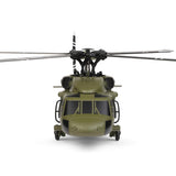 YounggDiy Mini WL K170 Black Hawkk Helicopter for Adults, WL K170 Black Hawkk UH-60L 170 2.4G 4CH Flybarless RC Helicopter, Outdoor Hobby RC Toy Model (RTF Version)