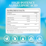Fogoro Alpha Lipoic Acid 1500 mg-Liposomal ALA Supplement for Cellular Energy Production,Glucose and Lipid Metabolism,Free Radical Scavenger,120 Softgels