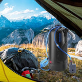 Teamaze Portable Shower,12L/3.2 Gal Solar Camping Shower Bag with Auto Pressure Pump,Portable Outdoor Shower for Camping,Beach,Hiking,RV,Pet Bath