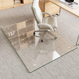 Tempered Glass Chair Mat for Carpet & Hard Floor, 36"x46" Office Chair Mat - Heavy Duty & Scratch Resistant