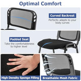 Giantex Set of 5 Office Guest Chair, Stackable Waiting Room Chair with Padded Seat