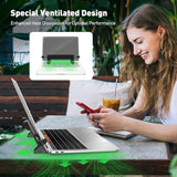 MacBook & Surface Laptop Locking Station with Combo Lock Cable, Anti Theft Folding Security Laptop Desk Mount