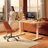 FEZIBO Standing Desk, 48 × 24 Inches Electric Height Adjustable