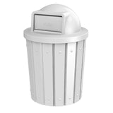Campus Collection 42 Gallon Outdoor Commercial Trash Can with Lid