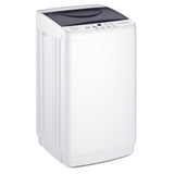 OLIXIS Portable Washing Machine, 7.7 lbs Full-Automatic Compact Laundry Washer, Stainless Steel Drum, 10 Wash Cycles, Auto-Balance Detection, LED Display, Mini Washer for Home, Apartment, Dorm, White