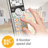 Expandable Corded/Cordless Phone with Smart Call Blocker, Silver/Black with 3 Handsets AT&T