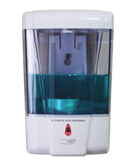 Naiver Automatic Soap Dispenser - Touchless Sensor Soap Pump,Wall-Mounted Hand Sanitizer Dispenser, Battery Operated for Hospital Offices Bathroom Hotel Commercial,Ultra-Large Capacity (600ml) White