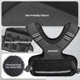 ZZR SEVEN Weighted Vest for Women and Men, 4-10lbs/11-20lbs Adjustable Weighted Vest with 6 Iron Sand Weights, Running Vest for Strength Training, Workout, Running, Fitness, Weight Loss (Black, 11-20lb)
