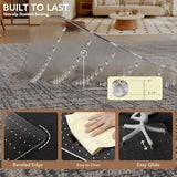 Office Chair Mat for Low Pile Carpet with Lip, 46" x 72" Clear Plastic Floor Protector