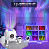 ASTRAEA Astronaut Star Projector Galaxy Night Light Space Projector with Built-in Speaker, Starry Nebula Ceiling LED Lamp with Timer