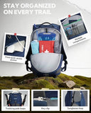 WATERFLY Small Lightweight Hiking Backpack: 20L Outdoor Daypack with Phone Pocket, Hydration Compatible, Breathable Backpanel, Multi-Compartment for Camping Trekking Travel Women Men