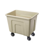 Commercial Laundry Cart, Heavy-Duty Plastic Linen Trolley for Hotel Housekeeping, Hospitals