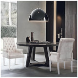 AODCHR Upholstered Velvet Accent Dining Chair, Elegant Tufted Dining Room