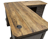 Martin Furniture IMSA684R-KIT Executve L-Desk & Return with Solid Wood Plank Tops