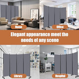 Room Divider Portable 88'' Partition Room Dividers and Folding Privacy Screens 4 Panel Wall Divider for Room Separation