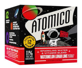 ATOMICO Watermelon Lunar Lime Sparkling Water,12 Essential Vitamins, W/Real Juice Infused With Electrolytes 12PK