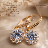 14k Gold GRA Moissanite & IGI Lab Grown Diamond Earrings