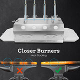 ATkrou 4 Burner Propane Blacksmith Forge Kit, 2600°F Metal Forge