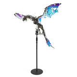 OBIOCKIDAY Dragon 3D Metal Puzzle for Adults, Metal Steampunk Puzzle Bloodthirsty Aurora Dragon 3D Metal Model Kit with Stand, 3000+PCS Dragon 3D Puzzle Kit Jigsaw Puzzle Animal Gift