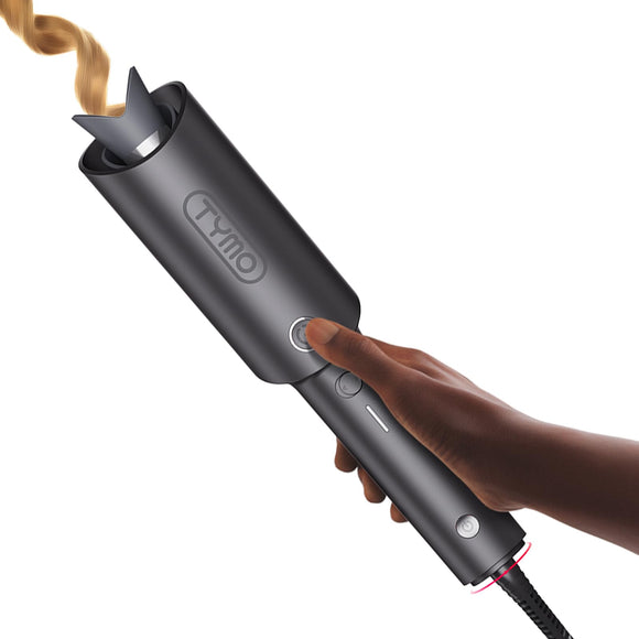 Rotating Curling Iron - TYMO CURLPRO Beach Waves 1 Inch Curling Wand, TYMO