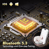 Wireless Earbuds, Sports Bluetooth Headphones, 80Hrs Playtime Ear Buds with LED Power Display