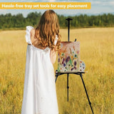 Easel Stand for Painting and Sign - Aluminum Metal Artist Tripod Adjustable Easels for Display Height from 21 to 61Inches