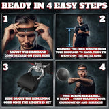 Boxing Reflex Ball Set with 4 Difficulty Balls & 2 Adjustable Headbands – Reaction Ball Training Kit for Adults, Improves Speed, Focus