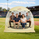 Lenotos Pop Up Sports Tent, Instant Clear Bubble Tent, with Removable Top Cover, Outdoor All Weather Shelter, for Watching Sports, Cheering, Fishing and Camping(72" L x 72" W x 65" H)