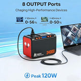 Takki 88.8Wh Portable Power Station Lithium Battery Small Generator Power Bank with 110V AC Outlet Battery Backup for Camping Home Use Emergency(Solar Panel Optional)